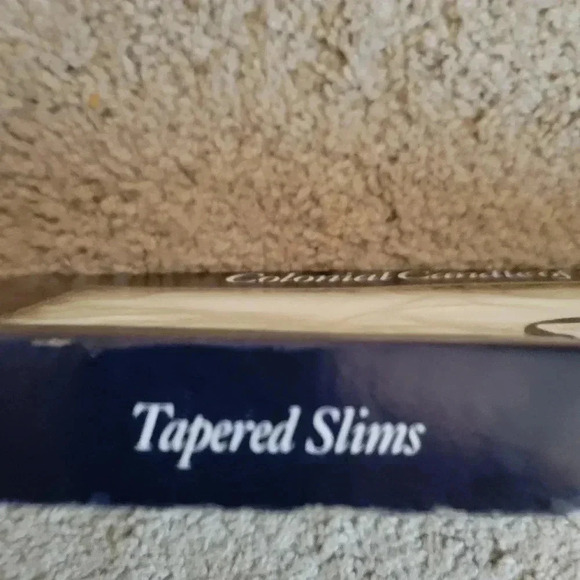 Vintage Colonial Candles of Cape Cod White Slim Tapers 10" Christmas - Picture 3 of 5